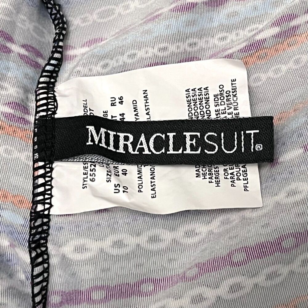 Miraclesuit Love Knot Tankini Top 10 Shimmer Links Underwire Slimming Swimwear - Picture 6 of 9